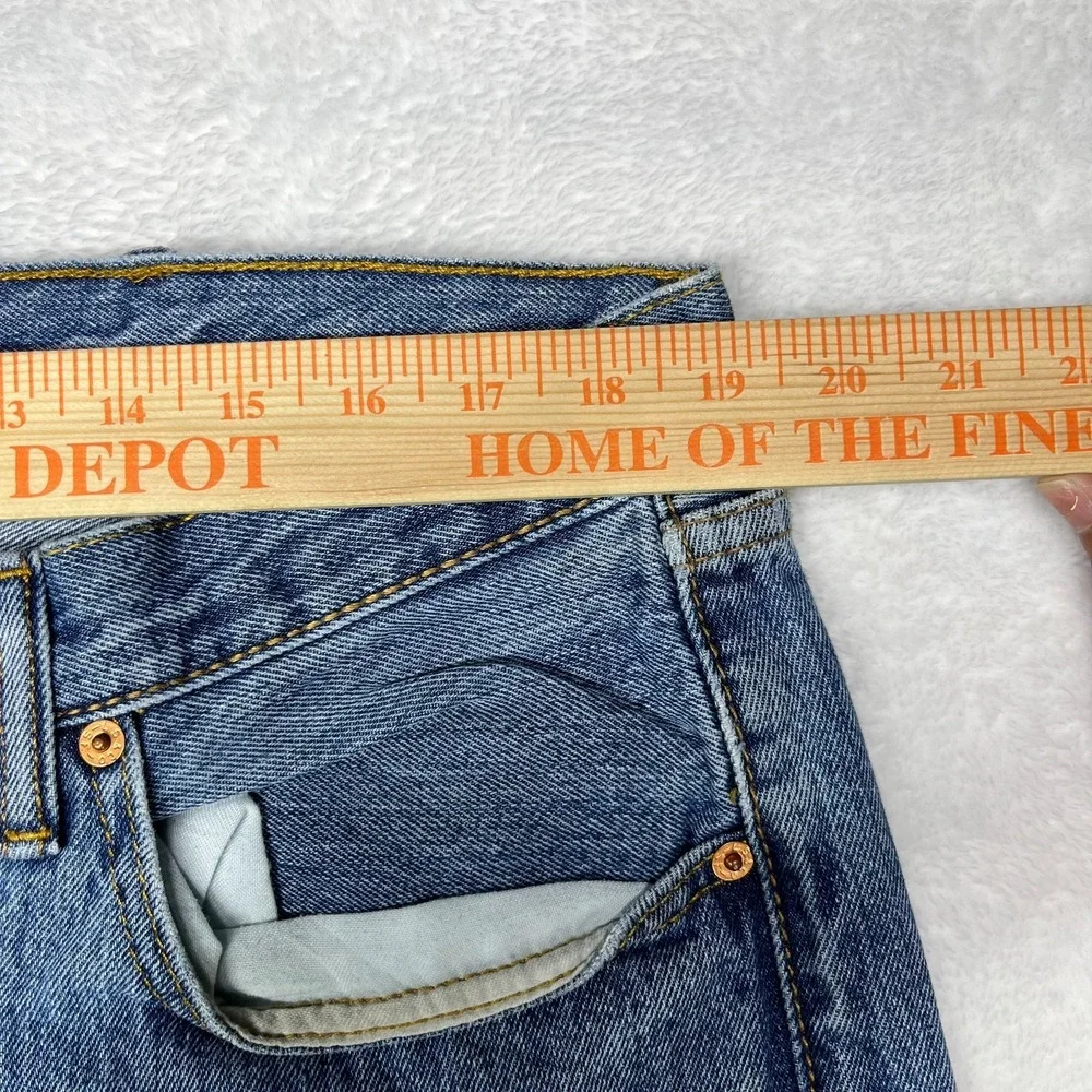 Levi's 501 Jeans Blue Denim‎ Mid Rise Classic Straight Button Fly 38X31 - Flaws